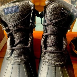 Sperry Charcoal Ankle Boots